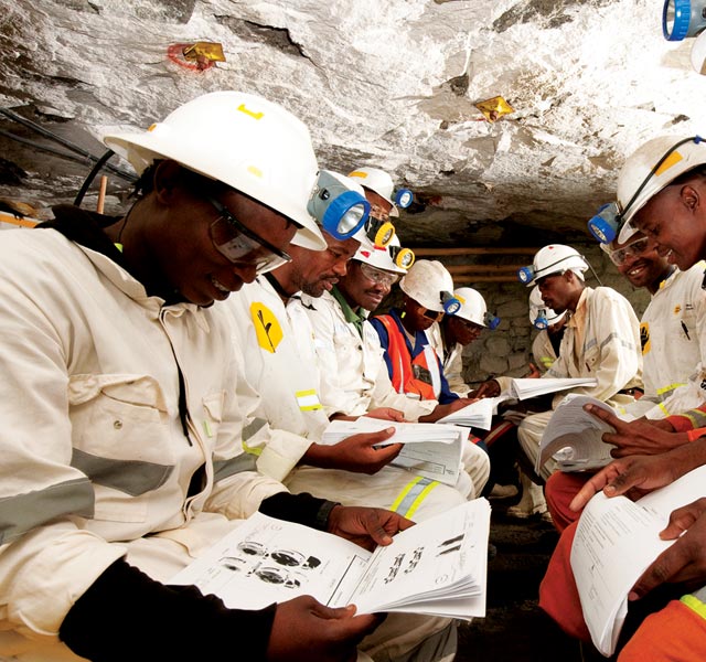 At work underground