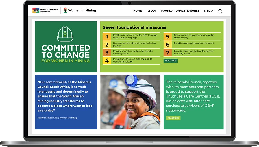 Women in Mining website [cover]