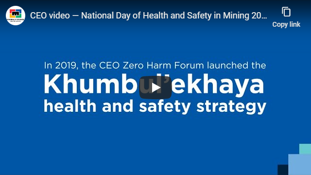 VIDEO - Safety and Health in Mining CEOs videos 2020